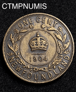 ,MONNAIE,CANADA,NEWFOUNDLAND,1,CENT,1904,