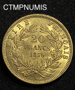 ,MONNAIE,EMPIRE,20,FRANCS,OR,NAPOLEON,1859,