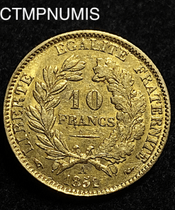 ,MONNAIE,10,FRANCS,OR,CERES,1851,PARIS,