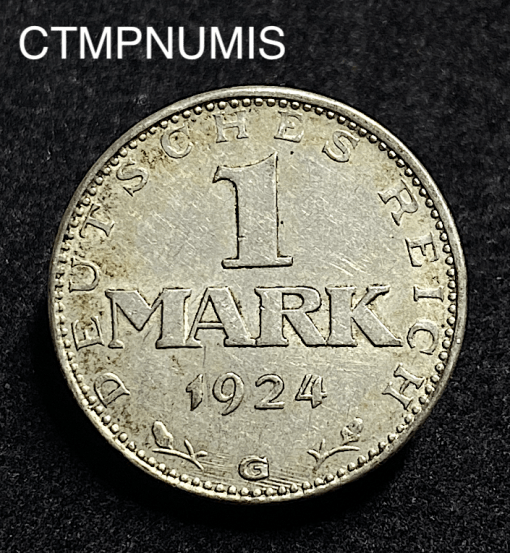 ,MONNAIE,ALLEMAGNE,1,MARK,ARGENT,1924,G,