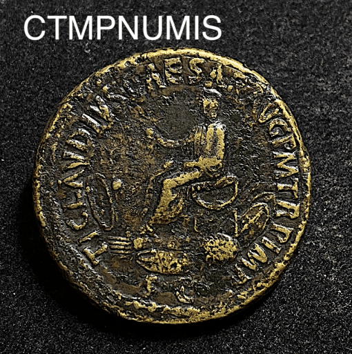 ,MONNAIE,ROMAINE,SESTERCE,NERO,DRUSUS,TI,CLAUDIUS,CAESAR,