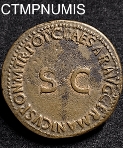 ,MONNAIE,ROMAINE,AS,GERMANICUS,C,CAESAR,AUG,EMPIRE,