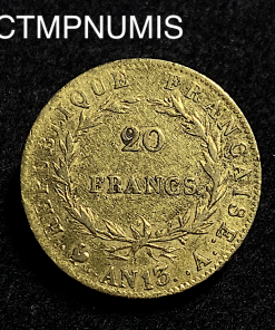 ,MONNAIE,REPUBLIQUE,20,FRANCS,OR,NAPOLEON,AN,13,A,