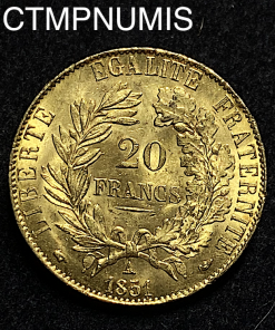 ,MONNAIE,20,FRANCS,OR,CERES,1851,