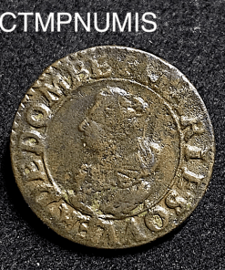 ,MONNAIE,FEODALE,DOMBES,DOUBLE,TOURNOIS,MARIE,1621,