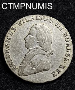 ,MONNAIE,ALLEMAGNE,PRUSSE,4,GROSCHEN,ARGENT,1806,