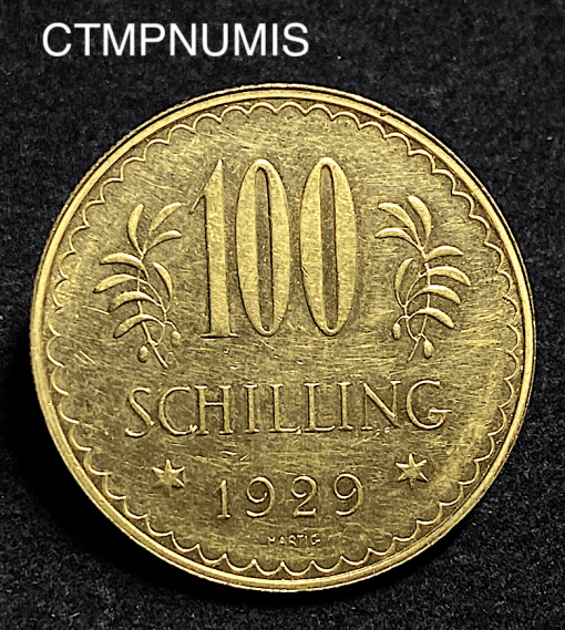 ,MONNAIE,AUTRICHE,100,SCHILLING,OR,1929,