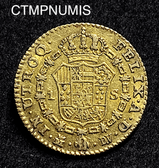 ,MONNAIE,ESPAGNE,1,ESCUDO,OR,CHARLES,III,1787,M,MADRID,