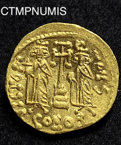 ,MONNAIE,SOLIDUS,CONSTANTIN,IV,HERACLIUS,TIBERE,