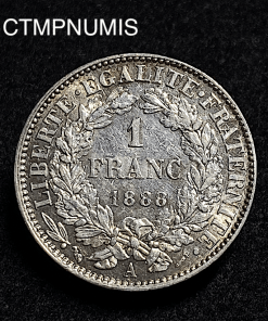 ,MONNAIE,1,FRANC,ARGENT,CERES,1888,