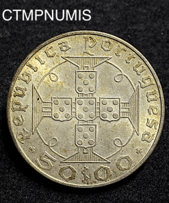 ,MONNAIE,SAO,TOME,PRINCIPE,50,ESCUDOS,ARGENT,1970,