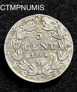 ,MONNAIE,MEXIQUE,5,CENTAVOS,ARGENT,1864,M,