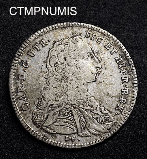 ,MONNAIE,ITALIE,NAPLES,PIASTRE,ARGENT,1750,120,GRANA,