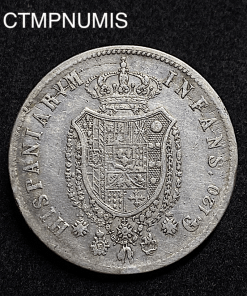 ,MONNAIE,ITALIE,NAPLES,SICILE,120,GRANA,ARGENT,PIASTRE,1818,