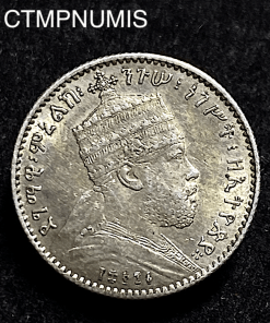 ,MONNAIE,ETHIOPIE,1/20,BIRR,ARGENT,1891,