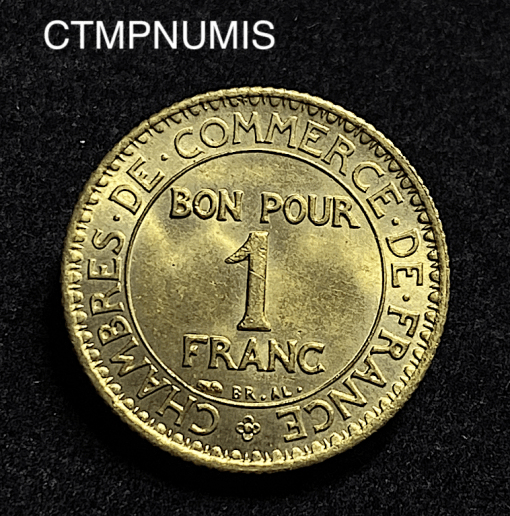 ,MONNAIE,1,FRANCS,CHAMBRES,COMMERCE,DOMARD,1921,
