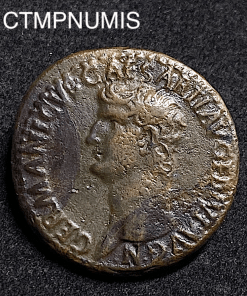 ,MONNAIE,ROMAINE,GERMANICUS,AS,C,CAESAR,DIVI.SC,