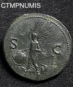 ,MONNAIE,ROMAINE,NERON,AS,SPQR,SC,VICTOIRE,