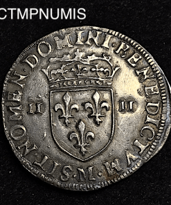 ,MONNAIE,ROYALE,HENRI,IX,1/4,ECU,ARGENT,1596,M,TOULOUSE,