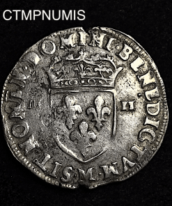 ,MONNAIE,ROYALE,HENRI,IX,1/4,ECU,ARGENT,1597,M,TOULOUSE,