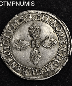 MONNAIE ROYALE HENRI IV 1/2 FRANC ARGENT 1600 M TOULOUSE