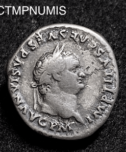 ,MONNAIE,ROMAINE,TITUS,DENIER,ARGENT,ELEPHANT,