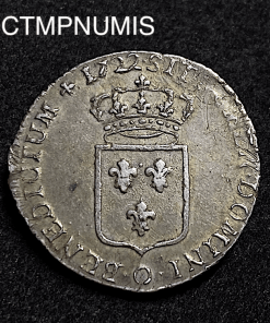 ,MONNAIE,ROYALE,LOUIS,XV,1/3,ECU,FRANCE,1722,O,RIOM,
