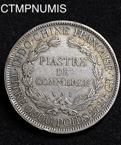 ,COLONIE,FRANCAISE,INDOCHINE,1,PIASTRE,ARGENT,1886,