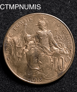 ,MONNAIE,10,CENTIMES,DANIEL,DUPUIS,1915,