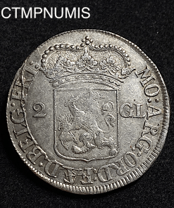 ,MONNAIE,PAYS,BAS,2,GULDEN,ARGENT,1696,FRISE,