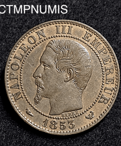 ,5,CENTIMES,NAPOLEON,III,VISITE,BOURSE,1853,LILLE,