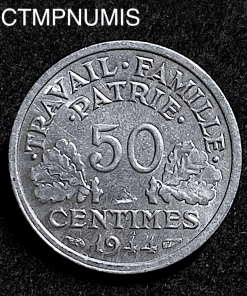 ,ETAT,FRANCAIS,50,CENTIMES,1944,C,FRANCISQUE,