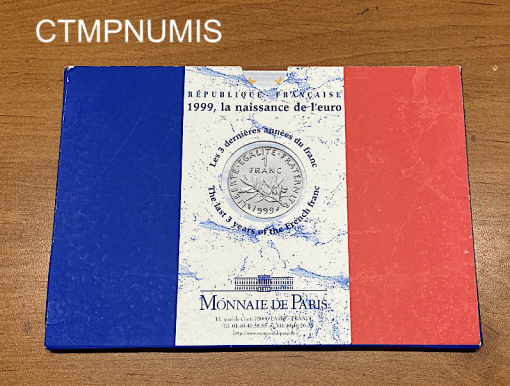 ,MONNAIE,FRANCAISE,SERIE,BU,1999,FRANC,