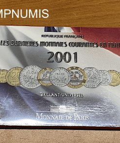 ,MONNAIE,FRANCAISE,SERIE,BU,2001,FRANC,