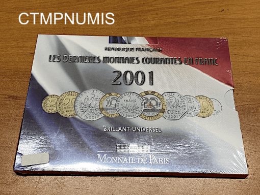 ,MONNAIE,FRANCAISE,SERIE,BU,2001,FRANC,