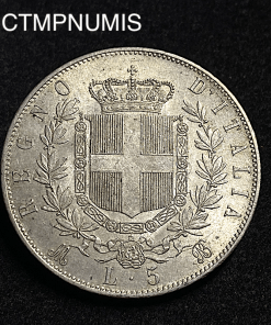 ,ITALIE,5,LIRE,ARGENT,1869,M,MILAN,