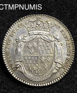 ,JETON,ARGENT,LOUIS,XVI,BRETAGNE,1786,