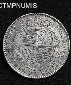 ,JETON,ARGENT,LOUIS,XV,BRETAGNE,1752,