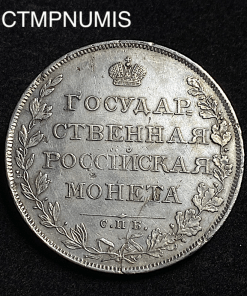 ,MONNAIE,RUSSIE,ROUBLE,ARGENT,1808,MK,