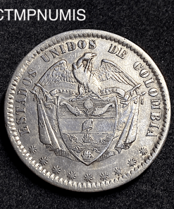 ,MONNAIE,COLOMBIE,1,PESO,ARGENT,1864,BOGOTA,