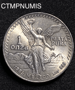 ,MONNAIE,MEXIQUE,1,ONCE,ARGENT,PUR,