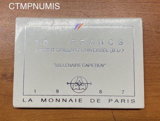 ,10,FRANCS,ARGENT,CAPETIEN,1987,BU,