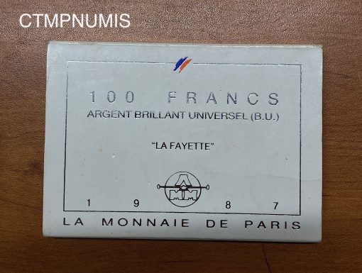 ,100,FRANCS,ARGENT,LIBERTE,1986,BU,