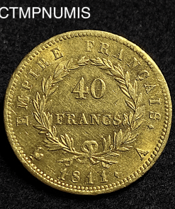 ,MONNAIE,40,FRANCS,OR,NAPOLEON,EMPEREUR,1811,