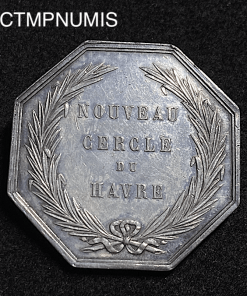 ,JETON,ARGENT,ASSURANCE,LE,HAVRE,NORMANDIE,1862,