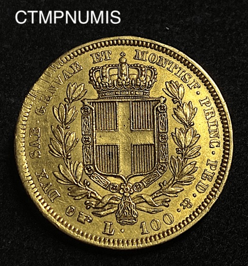 ,MONNAIE,ITALIE,100,LIRE,OR,CHARLES,ALBERT,1835,TURIN,
