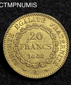 ,MONNAIE,20,FRANCS,OR,GENIE,1848,