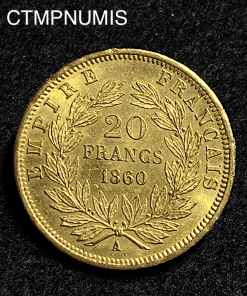 ,MONNAIE,EMPIRE,20,FRANCS,OR,NAPOLEON,1860,
