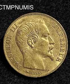 ,MONNAIE,EMPIRE,20,FRANCS,OR,NAPOLEON,1856,