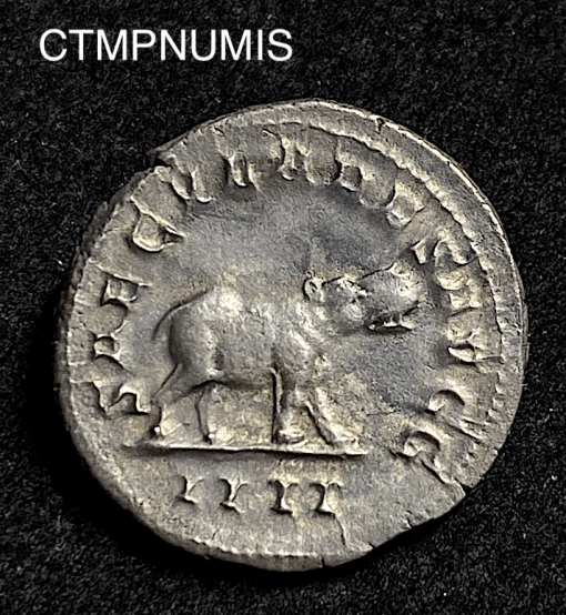 ,MONNAIE,ROMAINE,EMPIRE,OTACILIE,ANTONINIEN,ARGENT,HIPPOPOTAME,